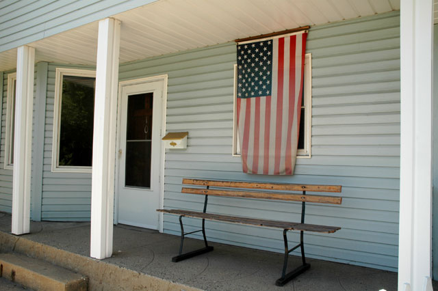 usa flag curtain